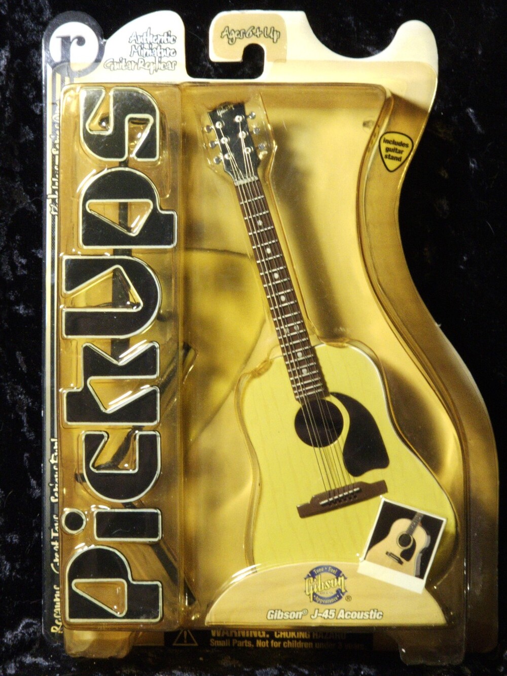 Pick Ups Gibson J-45 Acoustic Antique Natural Miniature Guitar Sealed